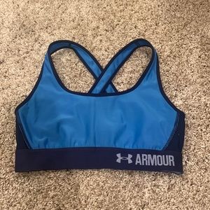 Blue and Navy UA Sports Bra